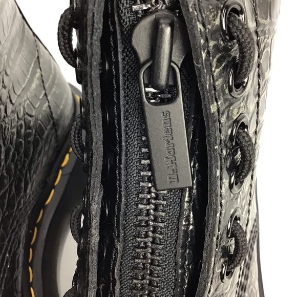 Dr. Martens Sinclair Croc Embossed Platform Boots - Picture 10 of 10